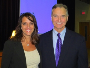 Head of School, Wendy Calise, with Pat Bassett.